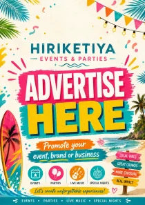 Hiriketiya Events and Partys advertising space